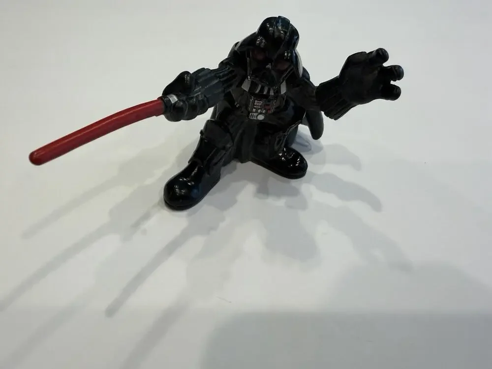 Hasbro Star Wars Darth Vader Action Figure Red Lightsaber 2001 LFL Black Cape